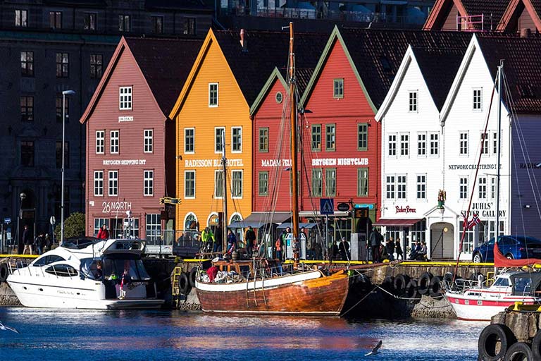 Family travel to Bergen Norway