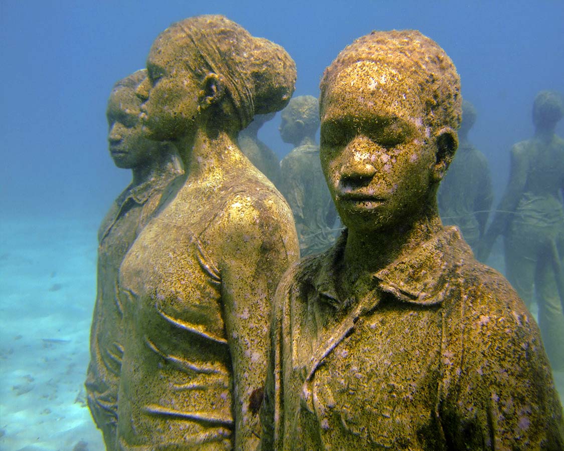 Family dive vacations in Caribbean Grenada Underwater Sculpture Park