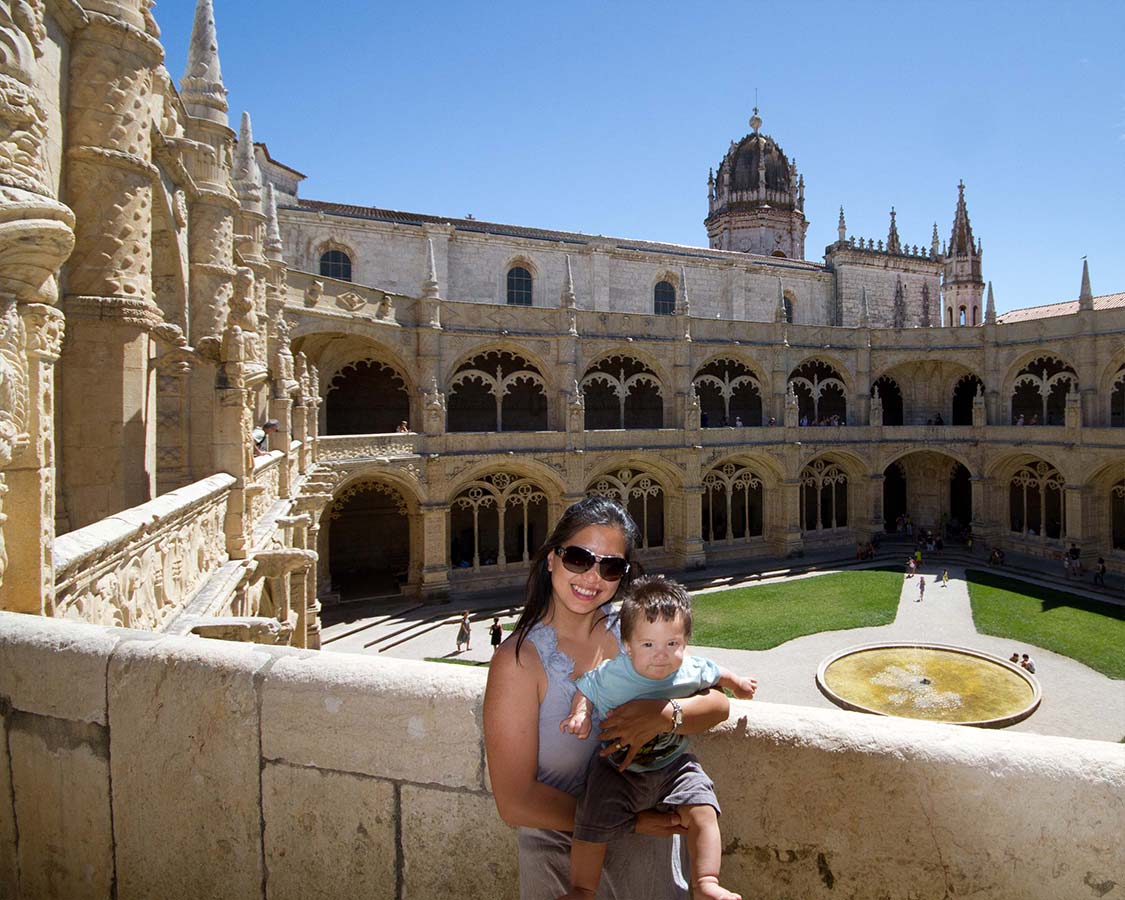 Things To Do In Lisbon with Children Christina Wagar and C at Monastery Of St Jerome
