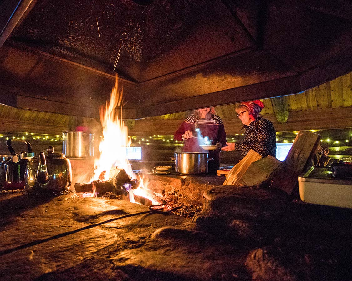 Christmas In Lapland Finland Sami Lavvu in Inari