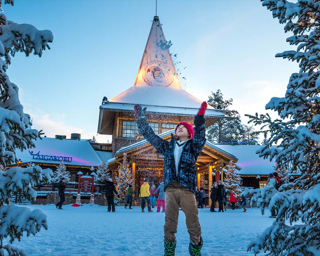 Christmas In Lapland Finland Santa Claus Village Rovaniemi