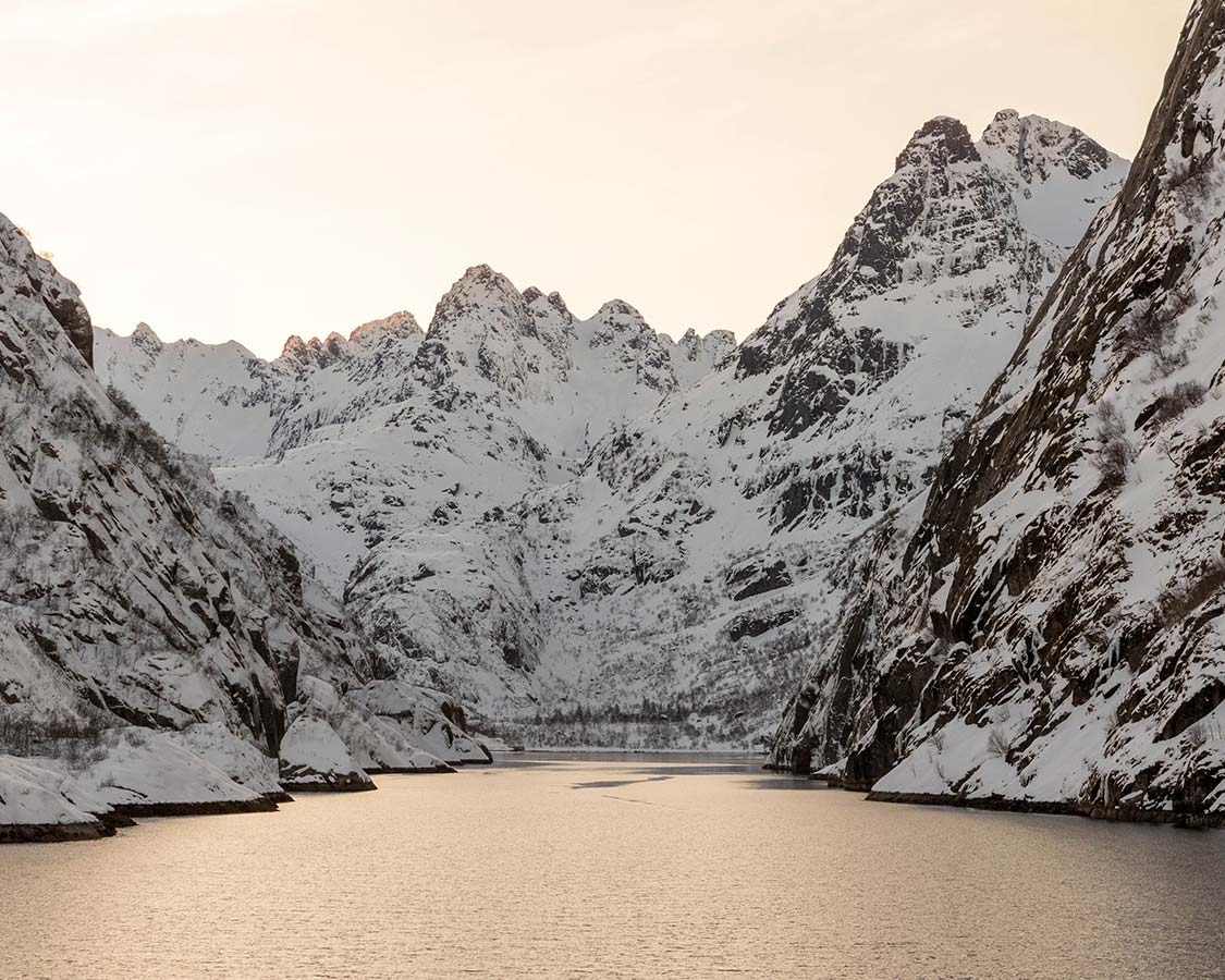 Norway in Winter Lofoten Islands Troll fjord