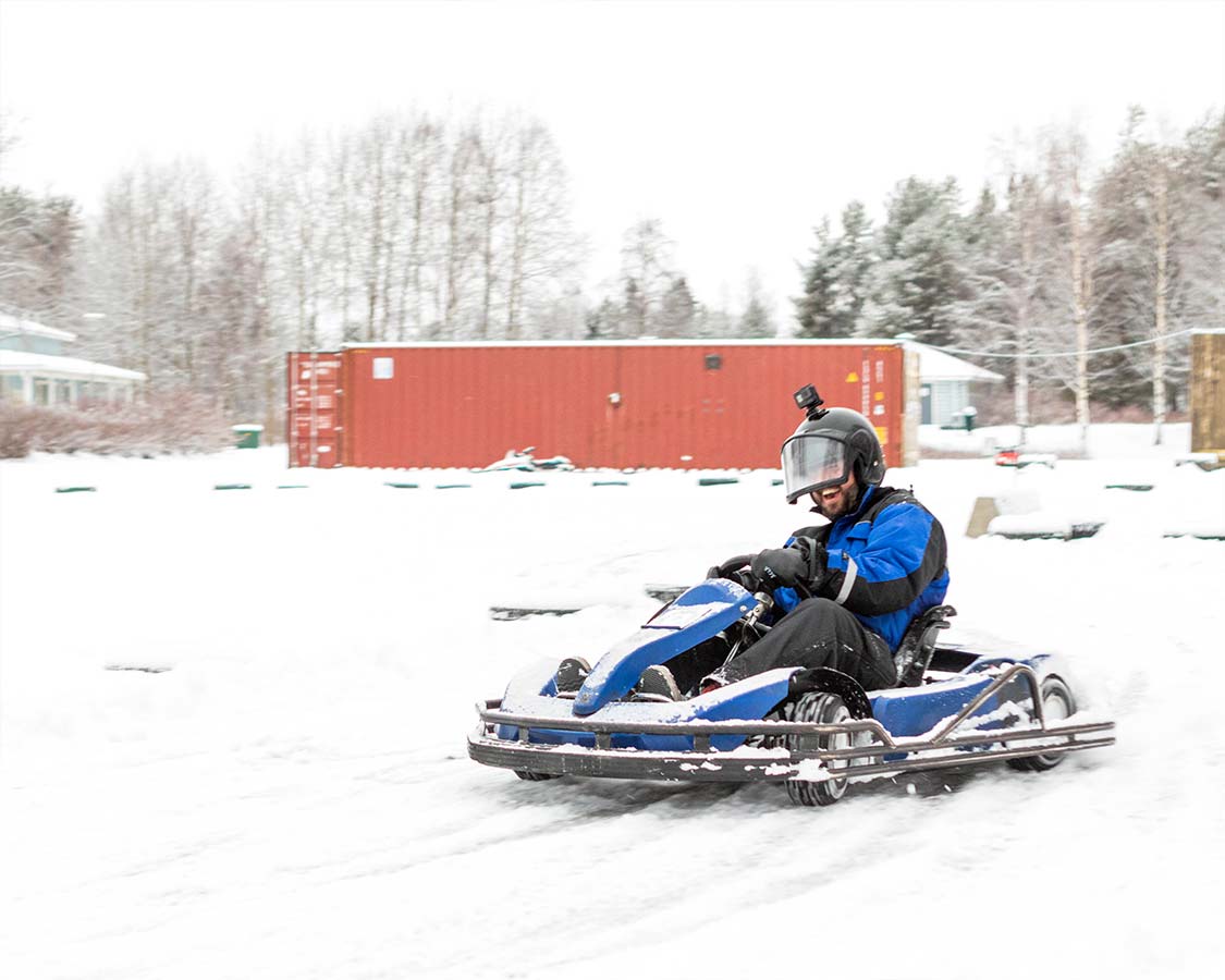 Rovaniemi things to do Ice Karting Access Lapland
