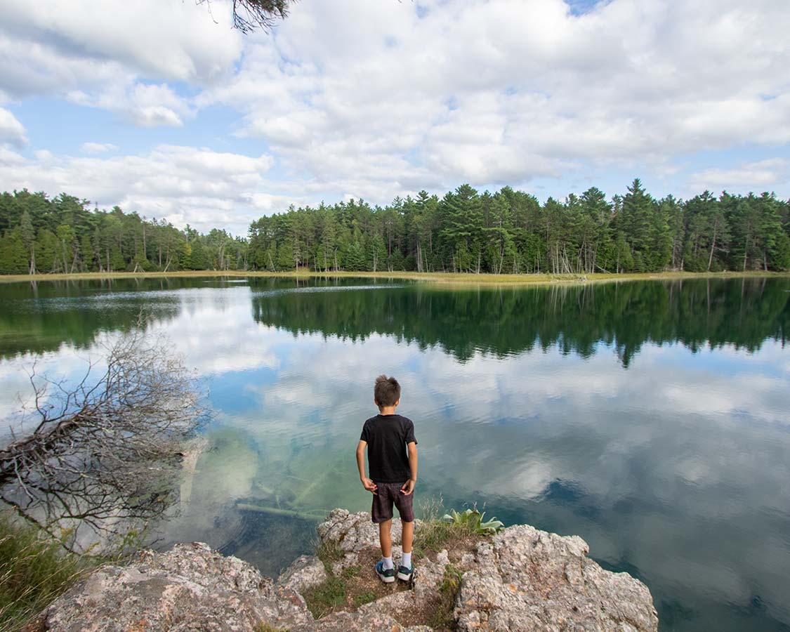 Lake at Petroglyphs Provincial Park