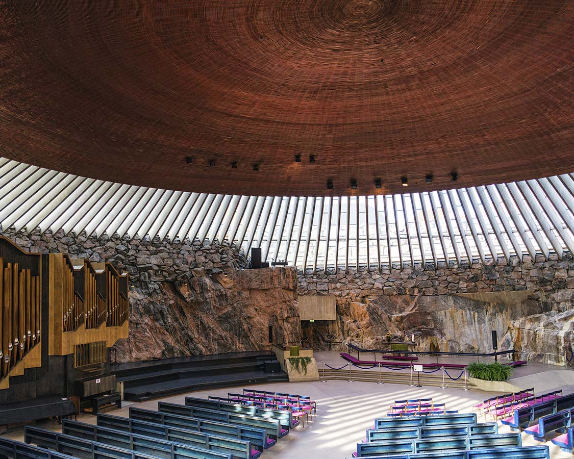 What to do in Helsinki Temppeliaukio rock church