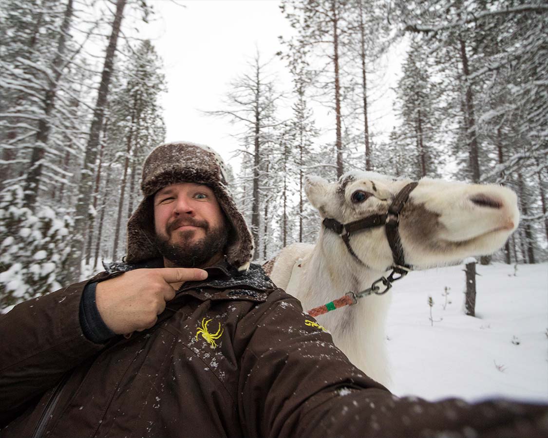 Inari Finland reindeer sleigh rides