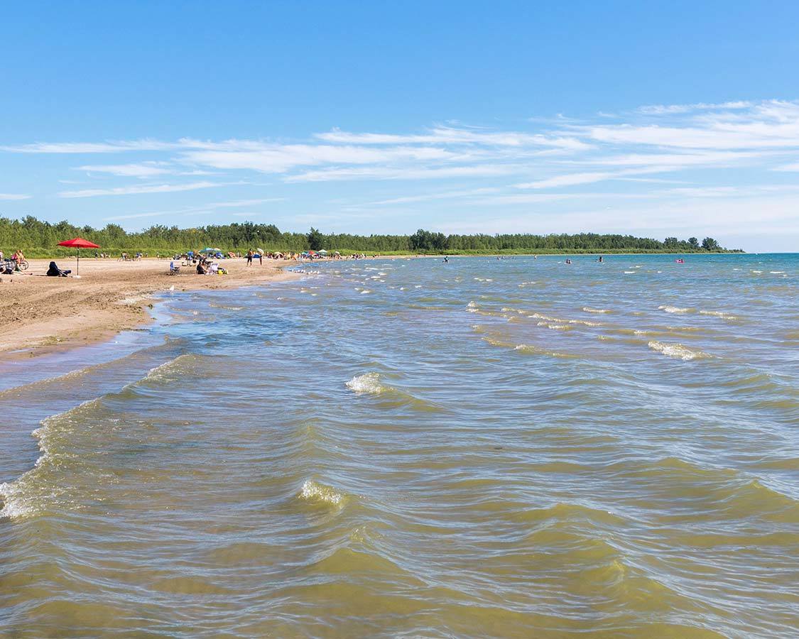 Presqu 'ile Beach Ontario Camping