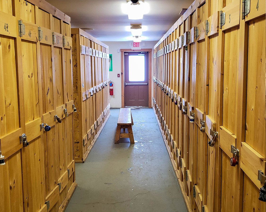 Gear Lockers at Titus Mountain Ski Resort