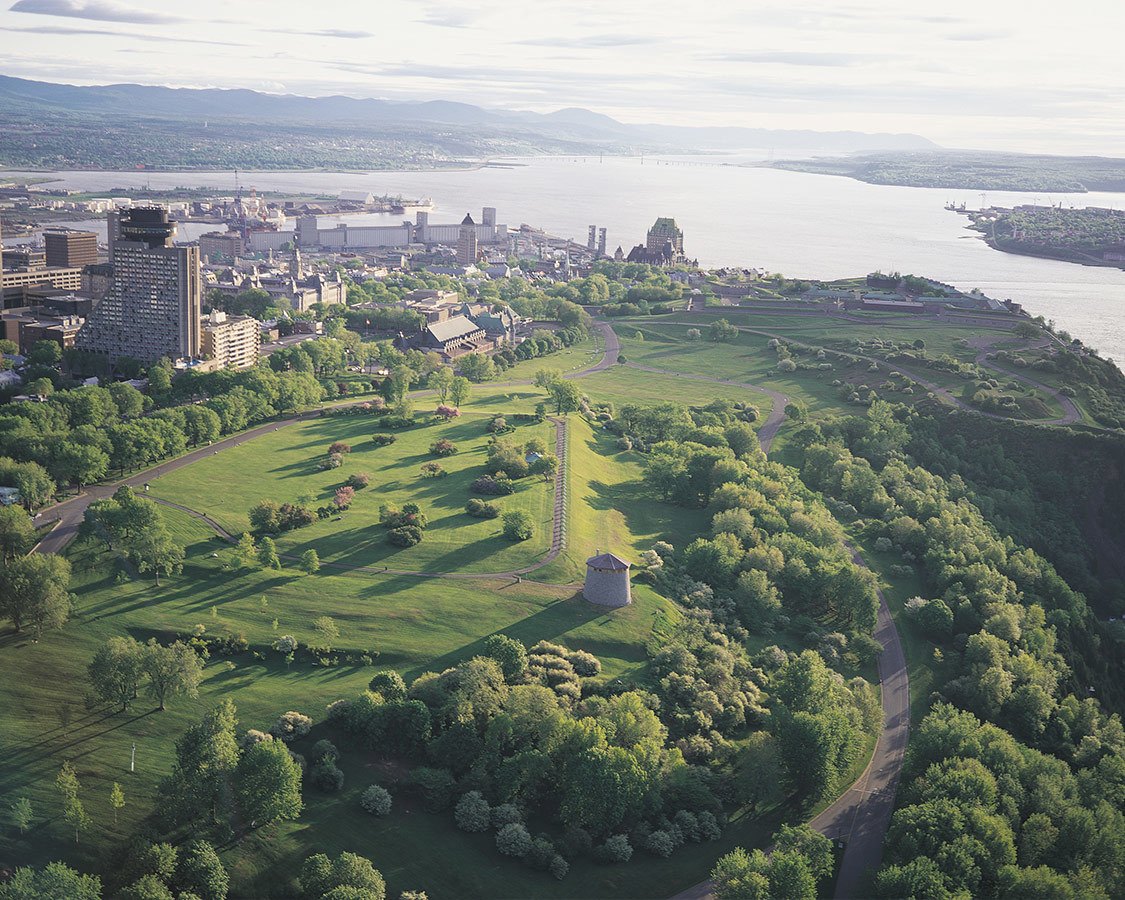 Things to do in Quebec City Plains of Abraham Aerial View