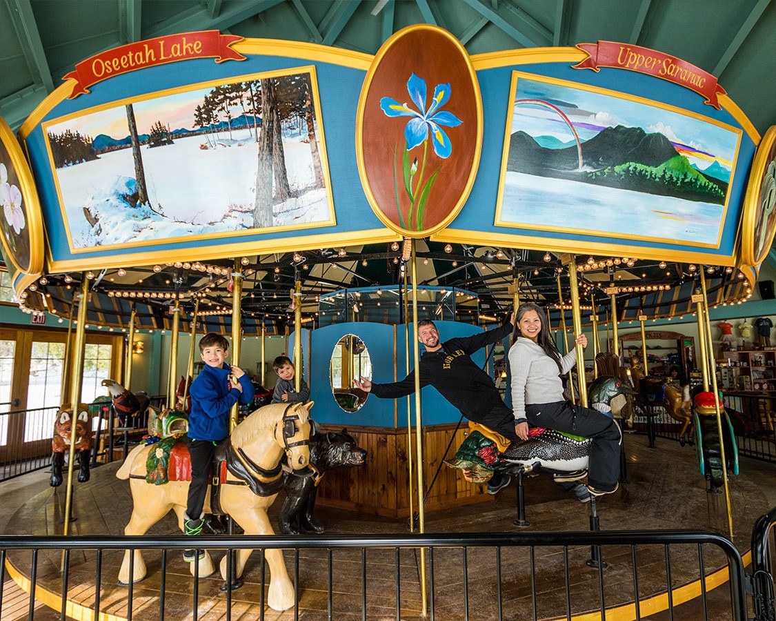 Winter Adirondack Carousel Saranac Lake