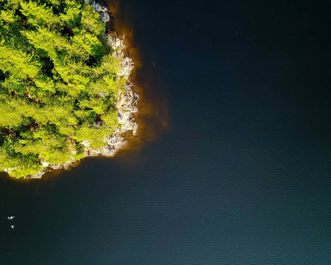 Silent Lake Park shoreline