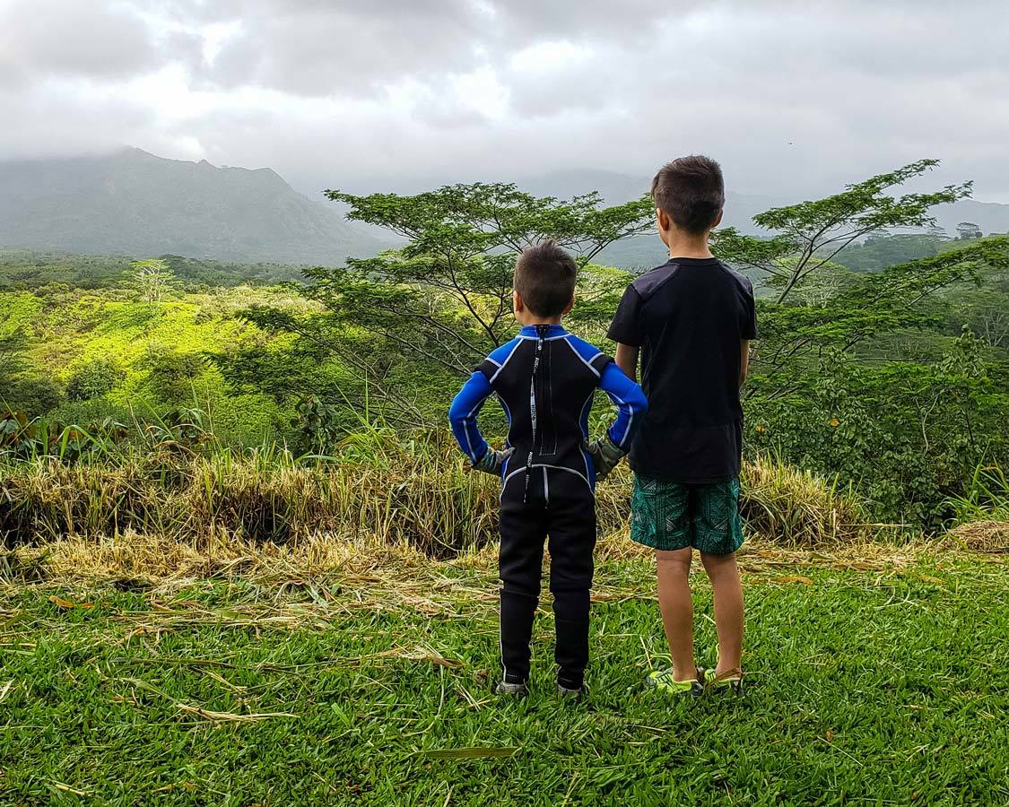 Waialeale Crater View Kauai Backcountry Adventures with kids