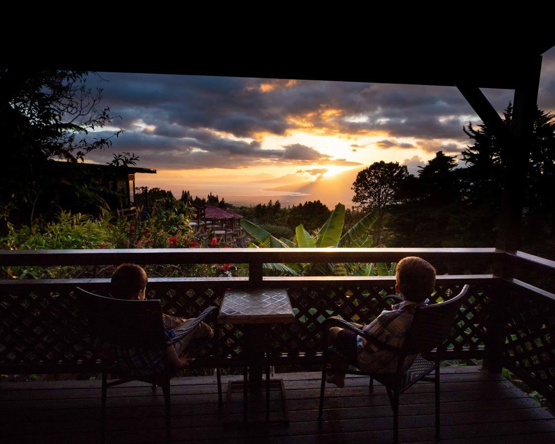 Kula Lodge Sunsets In Maui For Kids