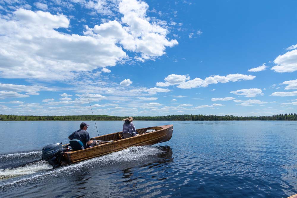 Boating on Esnagi Lake Ontario Fishing