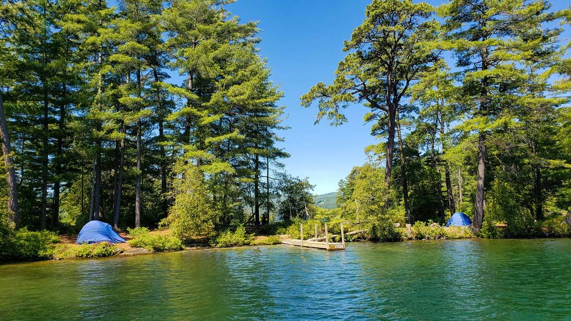 Lake George Island Camping