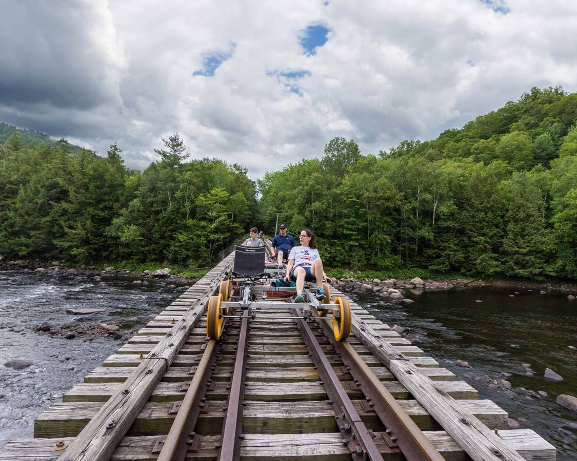 Lake George Rail Biking North Creek