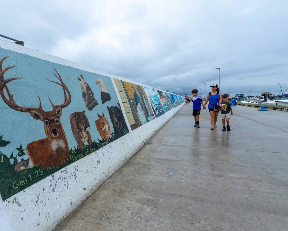 What to do in Gimli Manitoba Sea walls