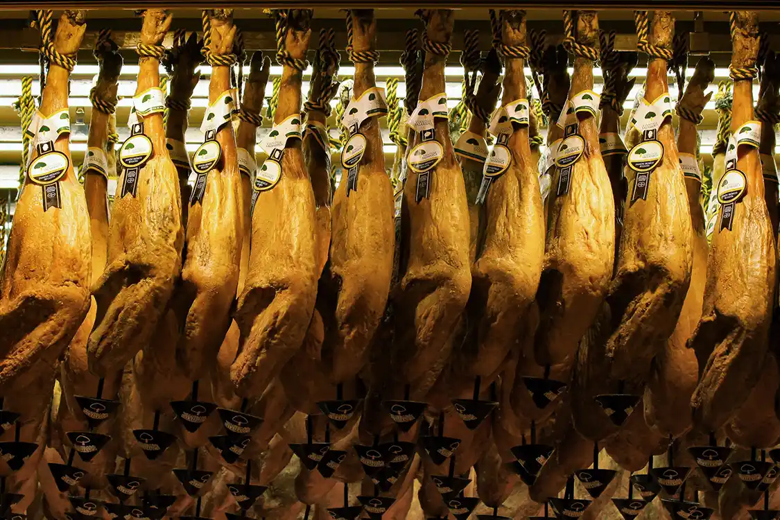 Iberico ham from Evora Portugal