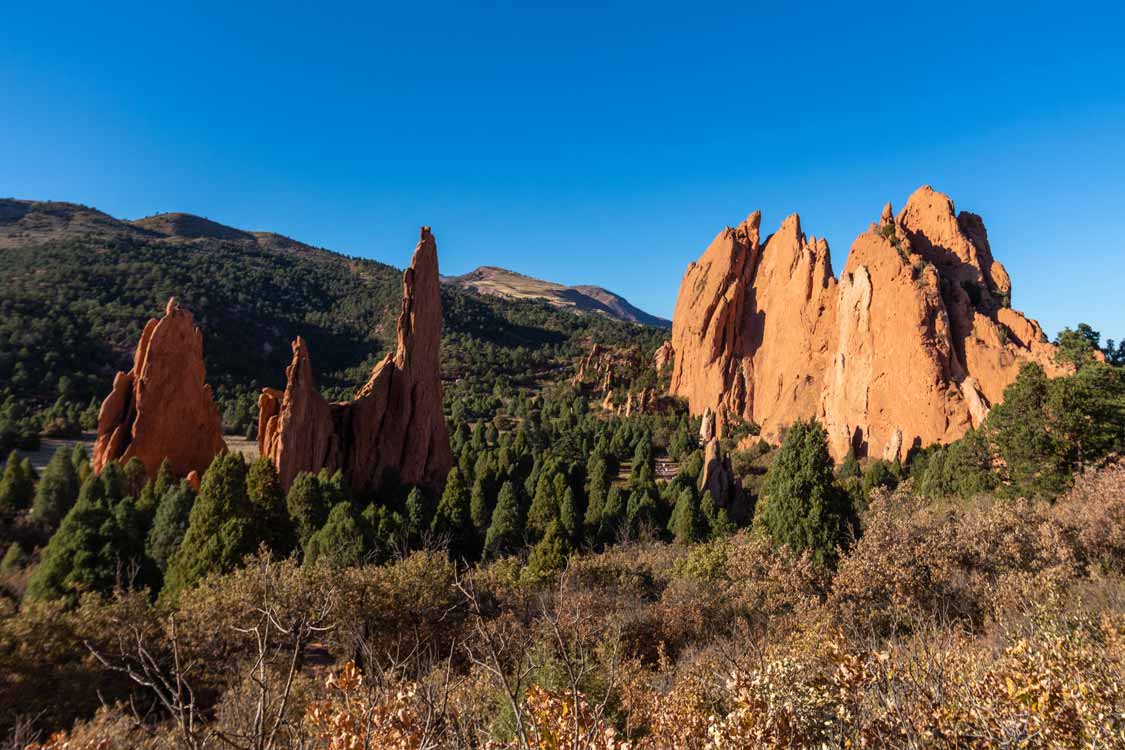 Valley of the Garden of the Gods from Palmer Hiking Trail