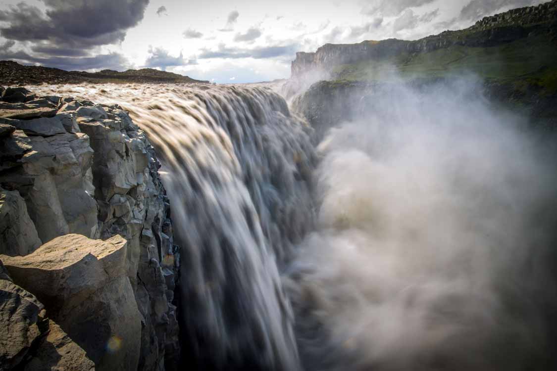 Dettifoss the largest waterfall in Iceland