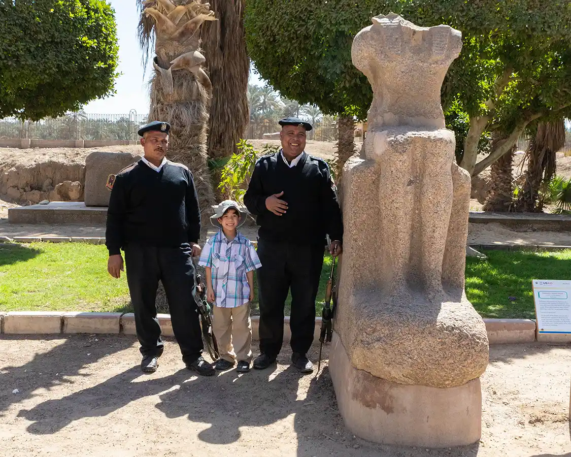 Police officers in Giza Egypt
