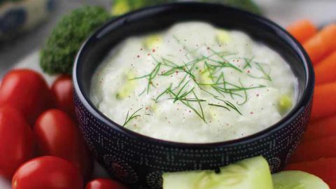 Easy Yogurt Cucumber Dip Salamet Zabadee Recipe