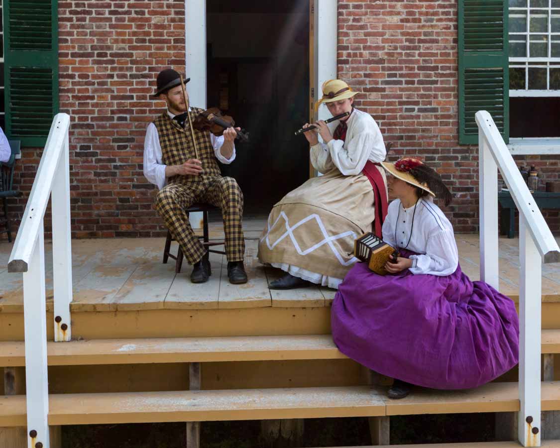 Musicians at Upper Canada Village in the Thousand Islands