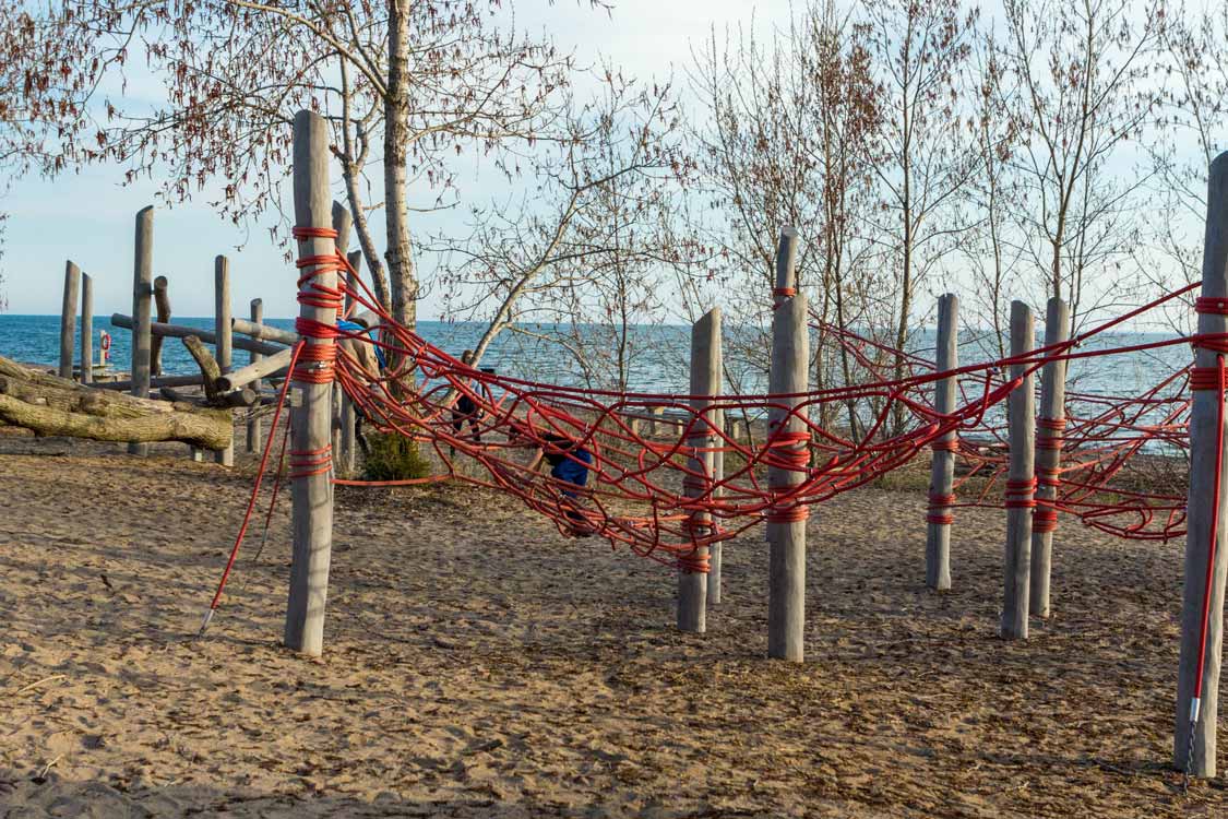 Playgrounds at Northwest Beach in Point Pelee National Park