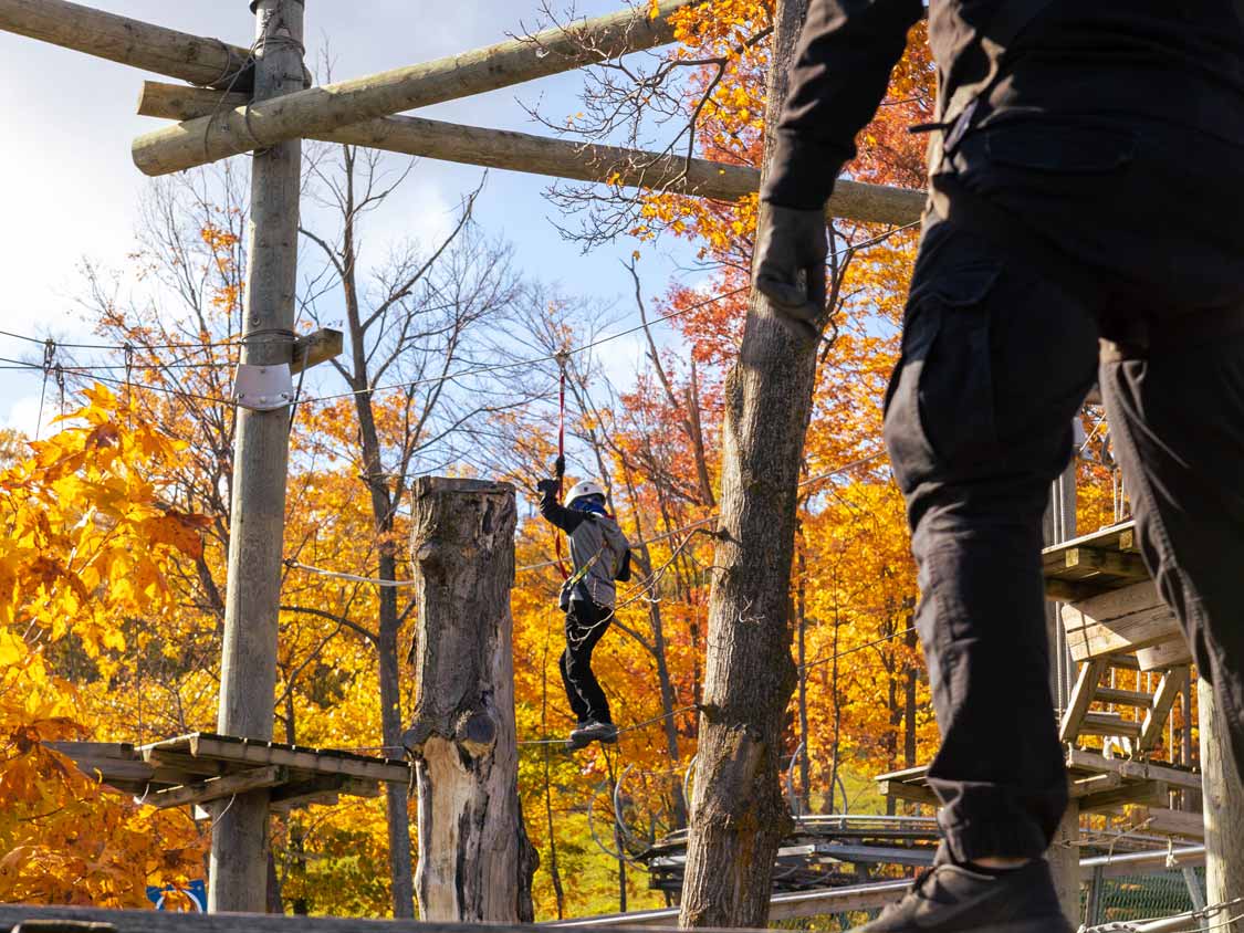Timber Challenge Ropes Course at the Blue Mountain