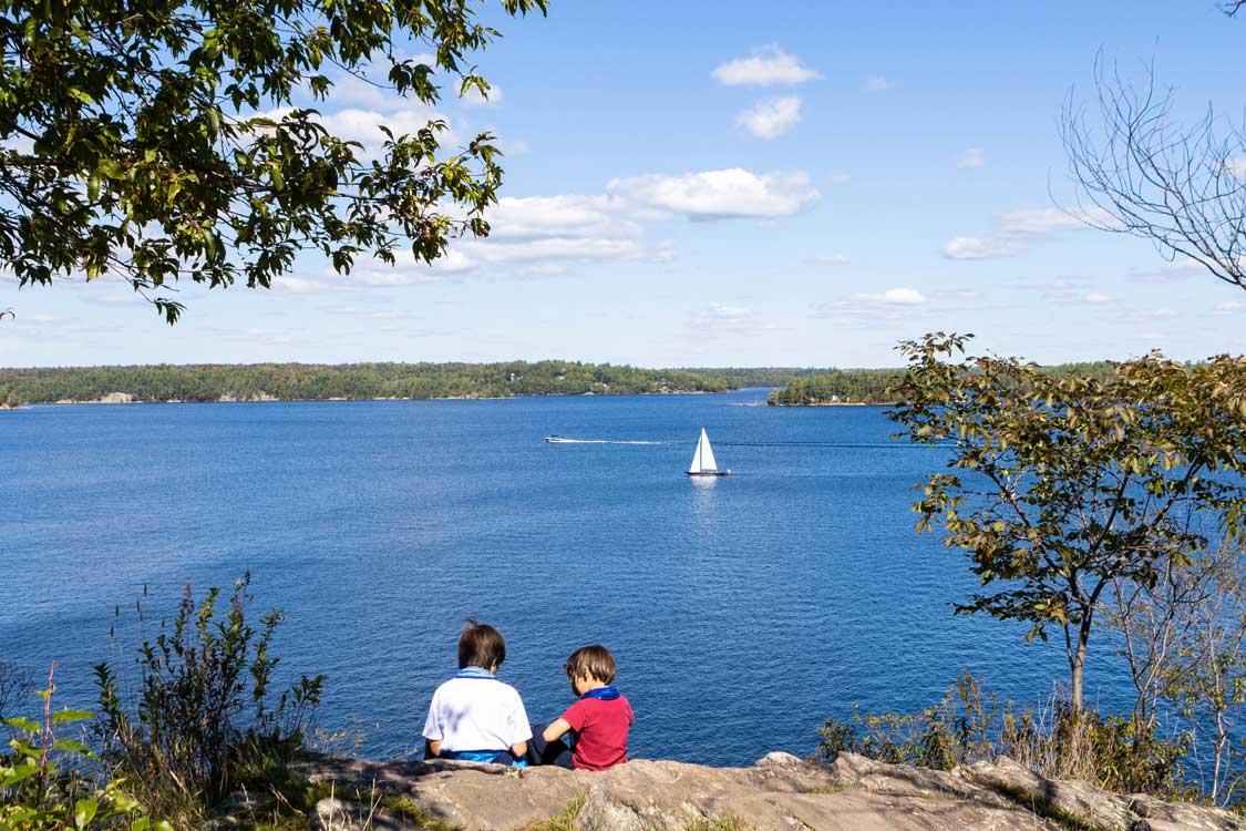 View from the Lookout Point Trail at Killbear Provincial Park