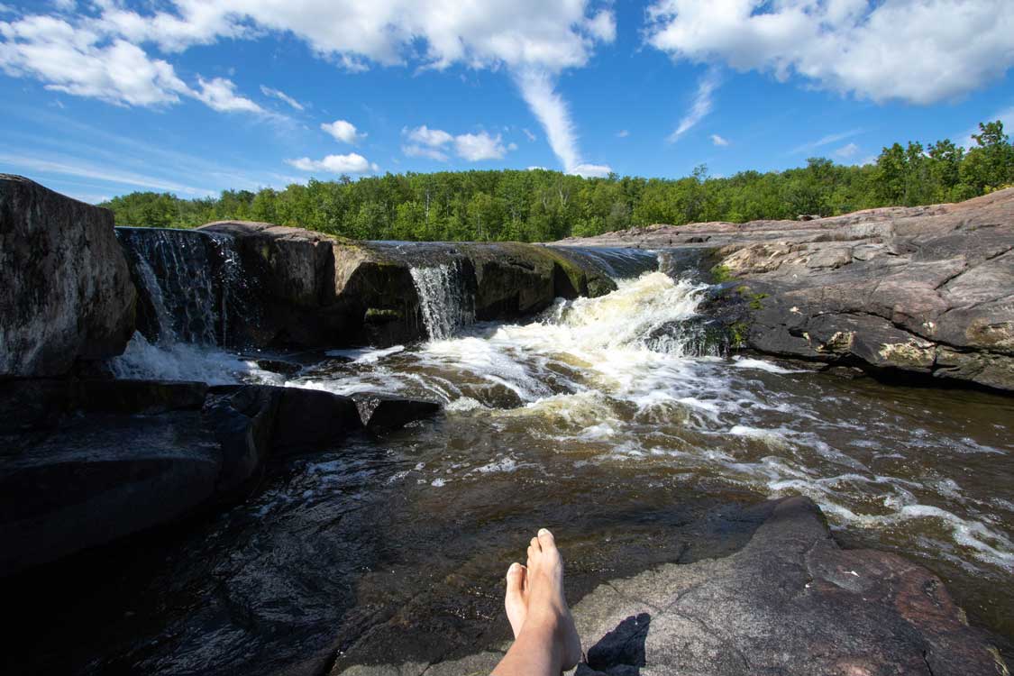 Seven Sisters Waterfall at Whitemouth Provincial Park