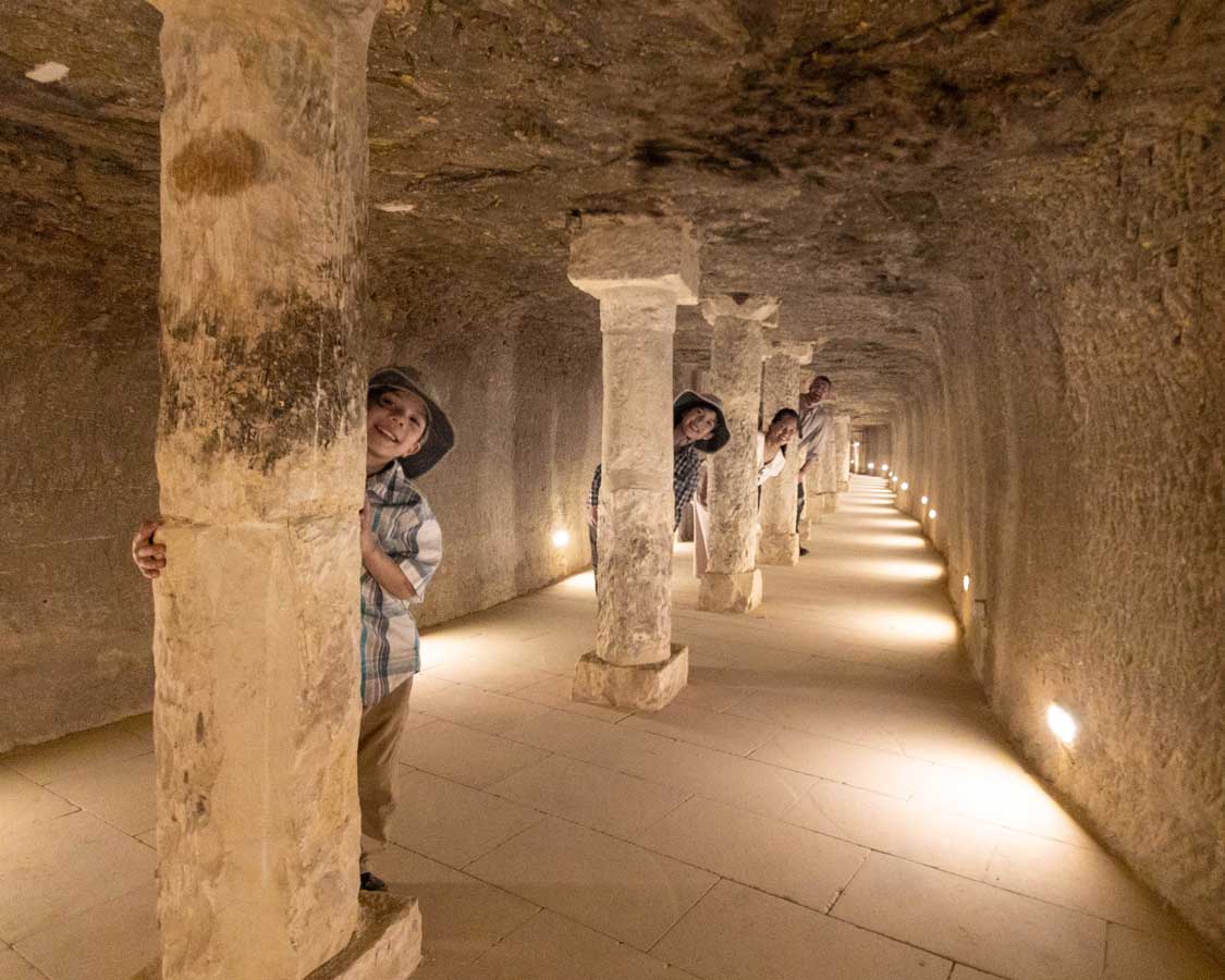 Wandering Wagars at the Djozer Pyramid in Giza Egypt