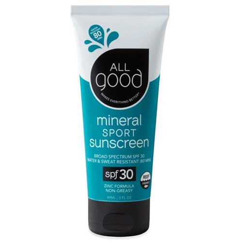 All Good mineral sport reef safe sunscreen brand
