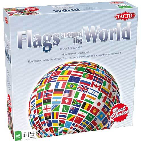 Flags around the World board game box