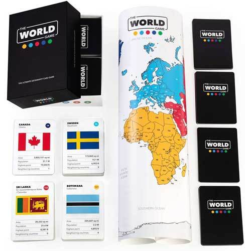 The world game travel-themed board game