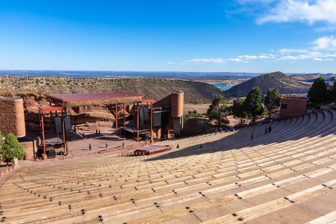 Red Rocks Amphitheater in Denver with ids