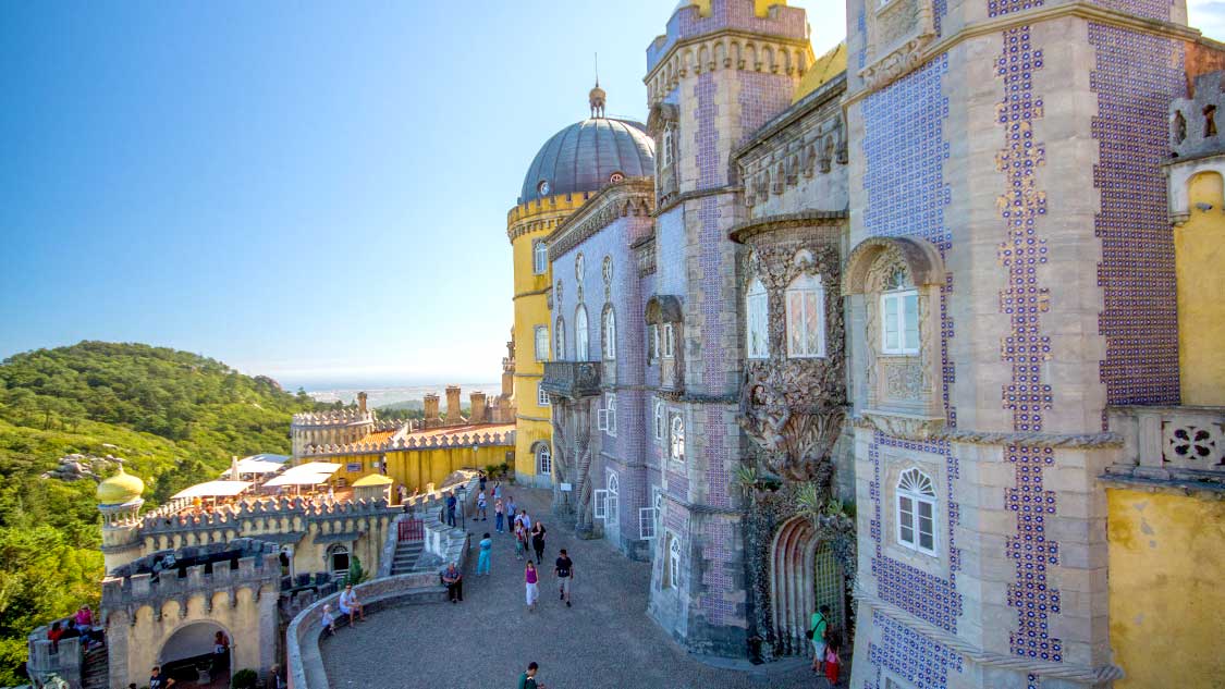 Pena Palace and the castles in Sintra Portugal