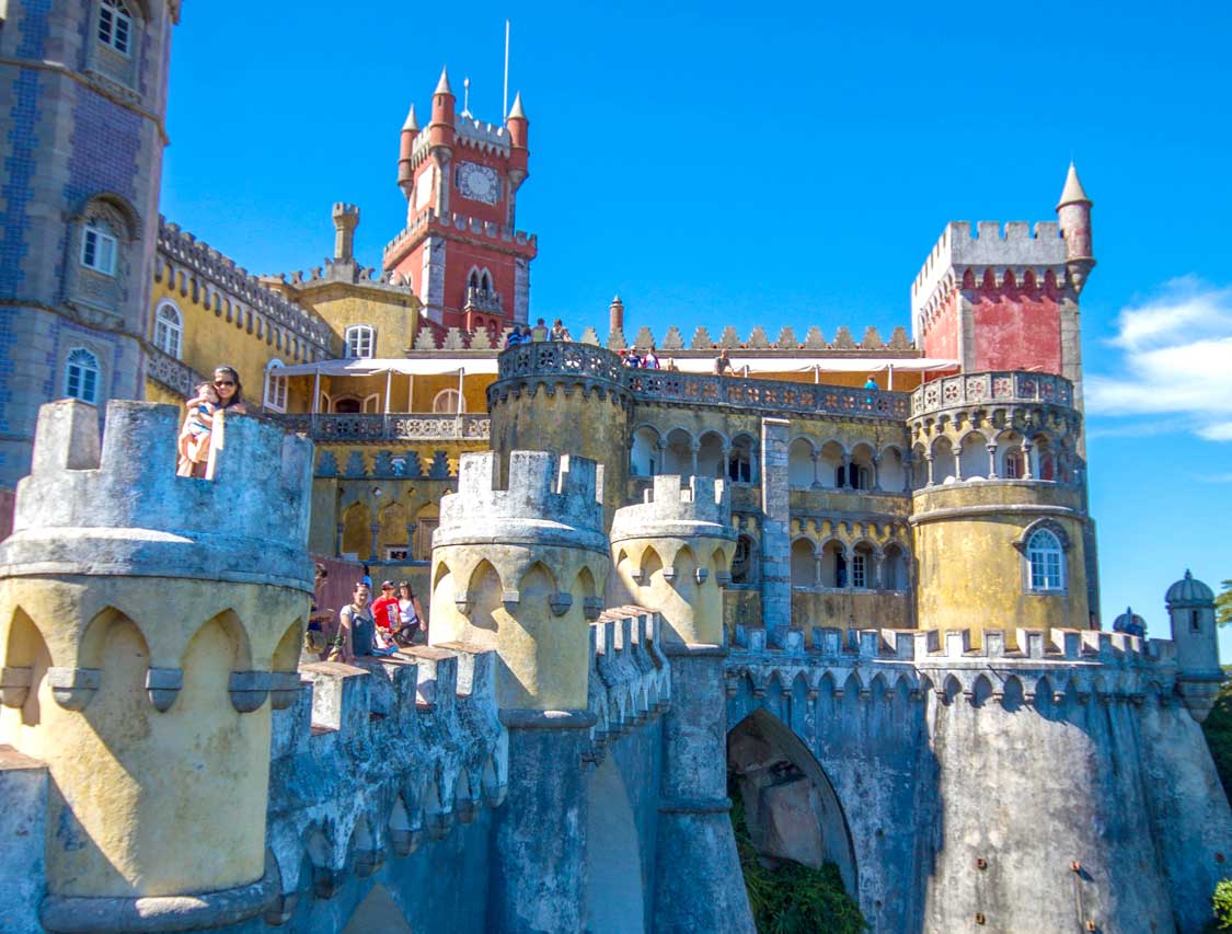 Pena Palace colorful Sintra Castle