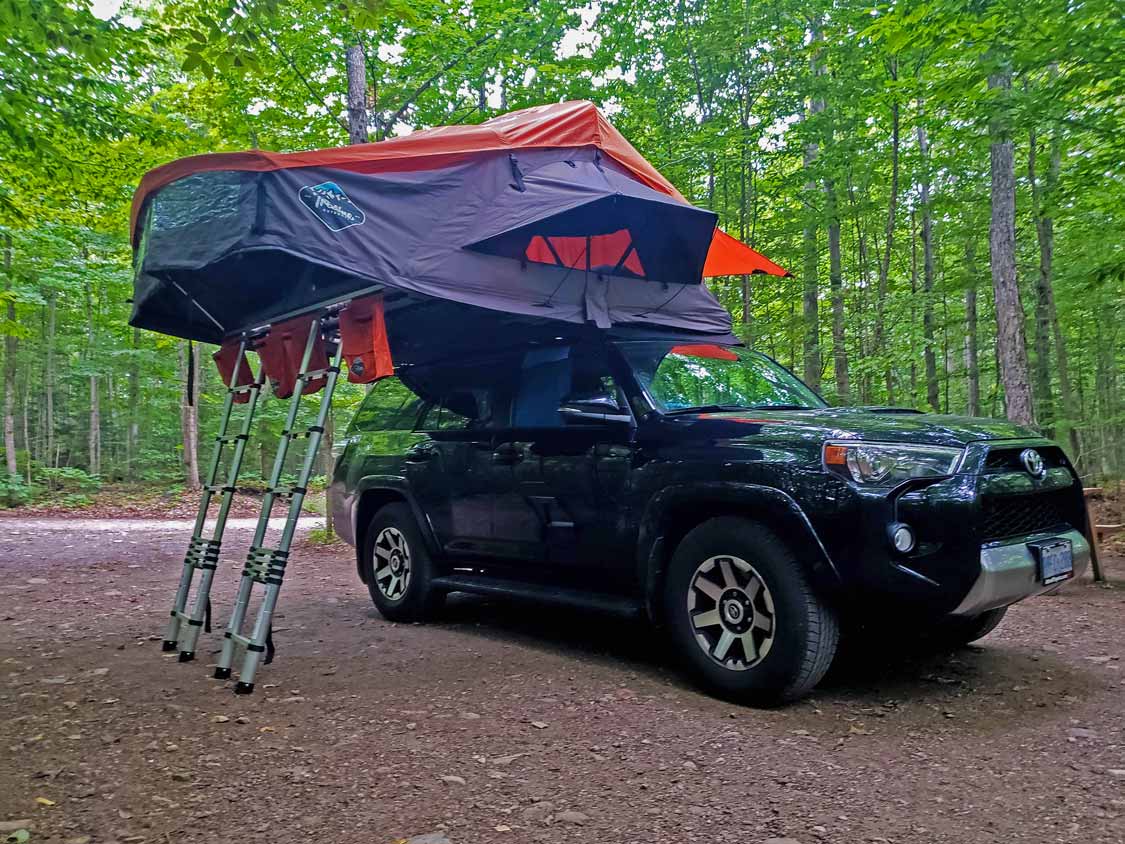 Manitoulin Island forest camping at Gordon's Park