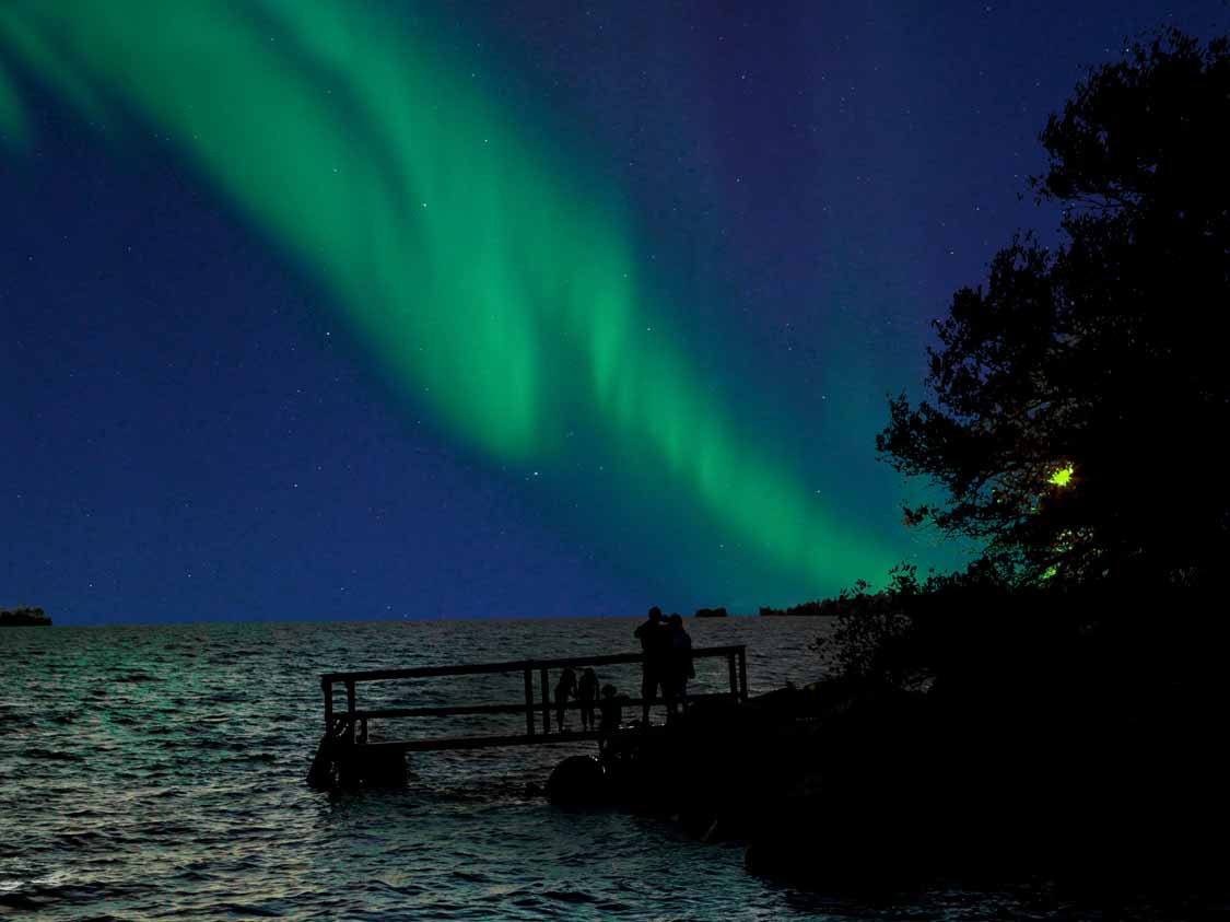 Northern Lights while camping on Manitoulin Island