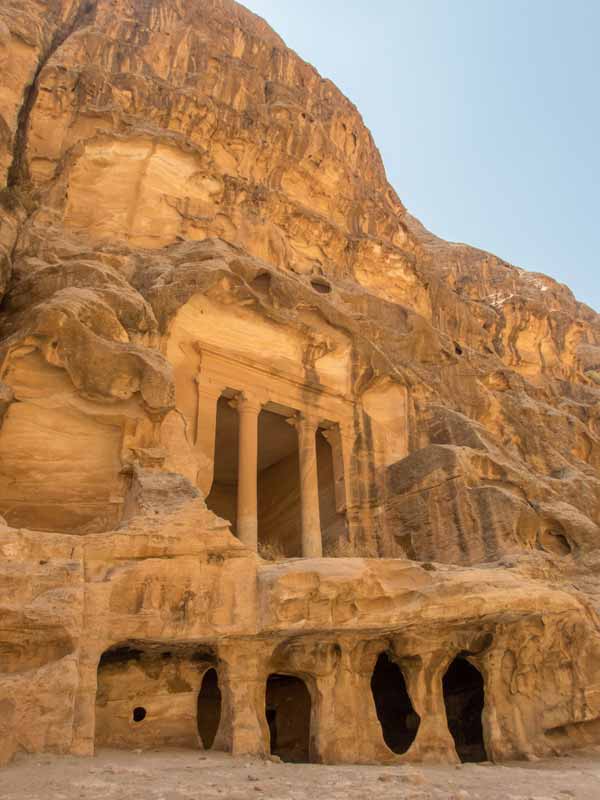 A cave home at Little Petra in Jordan