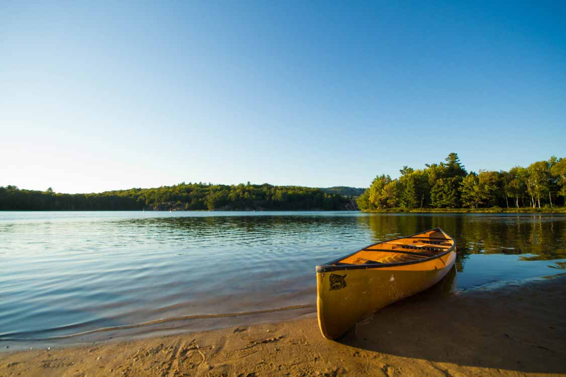 Canoe at Killarney Provincial Park