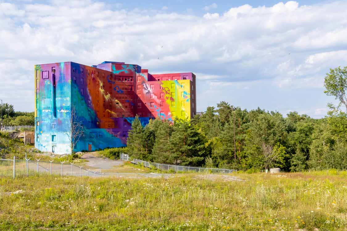 Canada's largest mural at Bell Park in Sudbury, Ontario