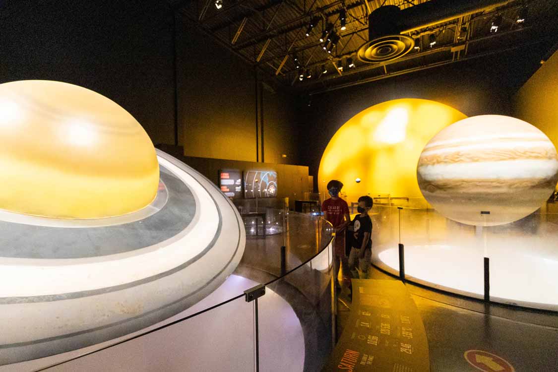 Children explore Cosmodome in Laval, Quebec