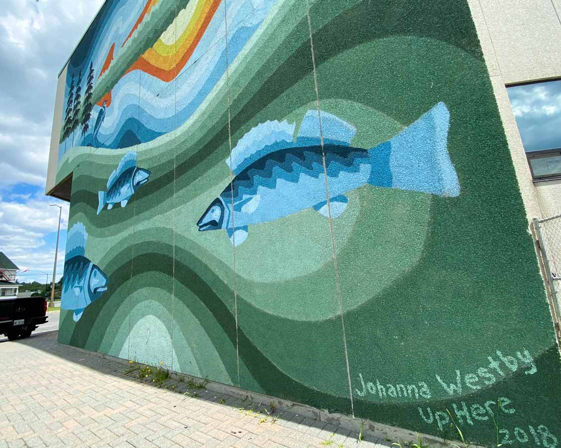 Up Here festival murals in Sudbury, Ontario