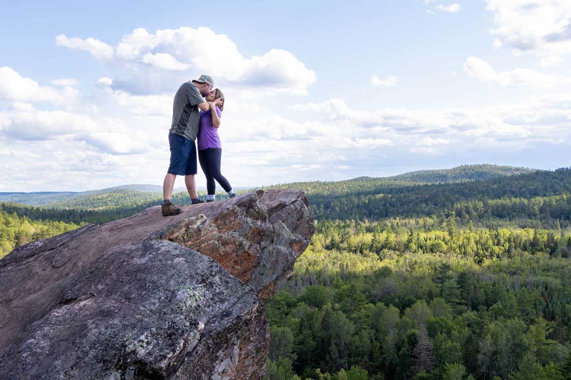 Kevin and Christina Wagar at Eagle's Nest in Calabogie, Ontario