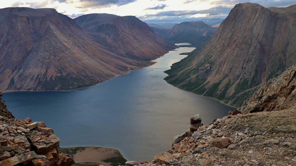 Fjord in Torngat Mountains National Park in Newfoundland and Labrador