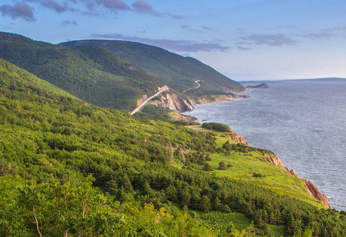 The Cabot Trail in Cape Breton Highlands National Park