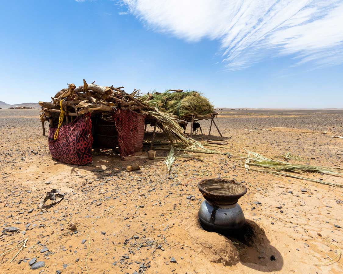 nomadic Berber camp near Merzouga, Morocco