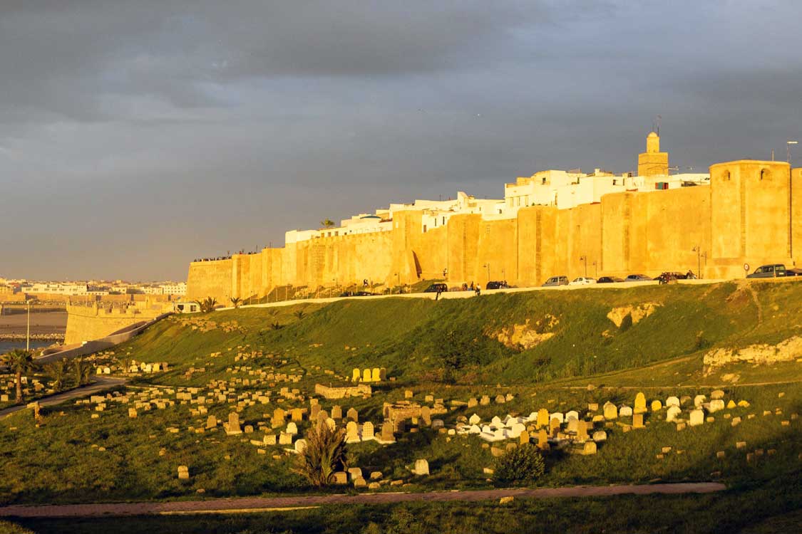 Rabat Kasbah at Sunset on a ten day Morocco itinerary